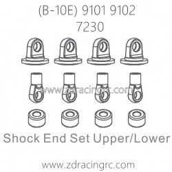 ZD RACING B-10E 9101 9102 Parts 7230 Shock End Set Upper Lower