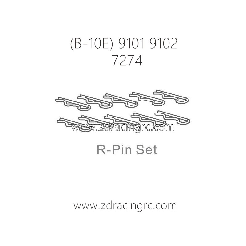 ZD RACING B-10E 9101 9102 Parts 7274 R-Pin Set