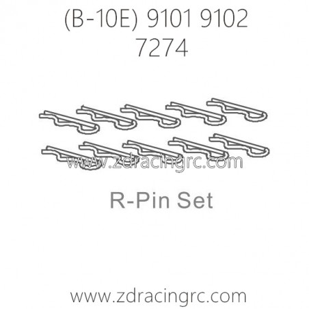 ZD RACING B-10E 9101 9102 Parts 7274 R-Pin Set