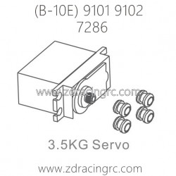 ZD RACING B-10E 9101 9102 Parts 7286 3.5KG Servo