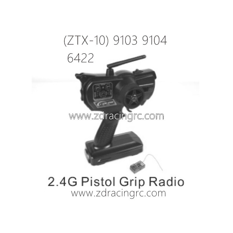 ZD RACING ZTX-10 9103 9104 Parts 6422 2.4G Pistol Grip Radio Control