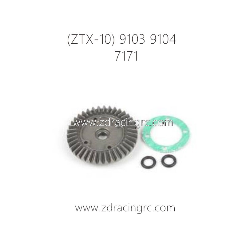 ZD RACING ZTX-10 9103 9104 Parts 7171 Differential Crown Gear 38T Sealing