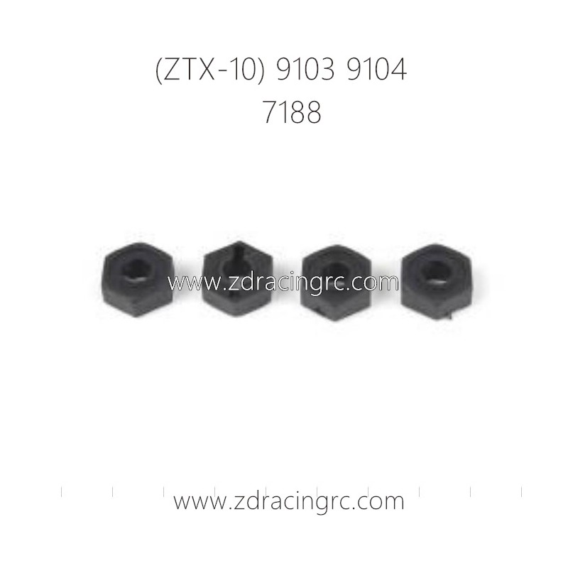 ZD RACING ZTX-10 9103 9104 Parts 7188 Wheel Hex Nuts