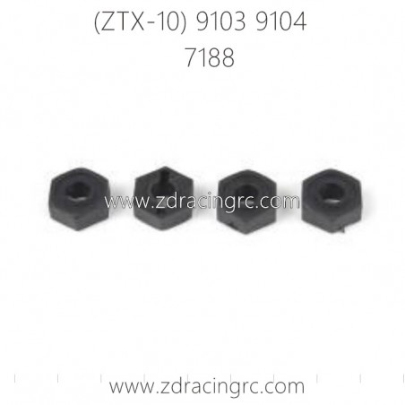 ZD RACING ZTX-10 9103 9104 Parts 7188 Wheel Hex Nuts