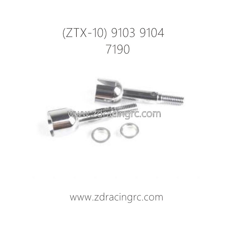 ZD RACING ZTX-10 9103 9104 Parts 7190 Rear Hub Carrier Axle