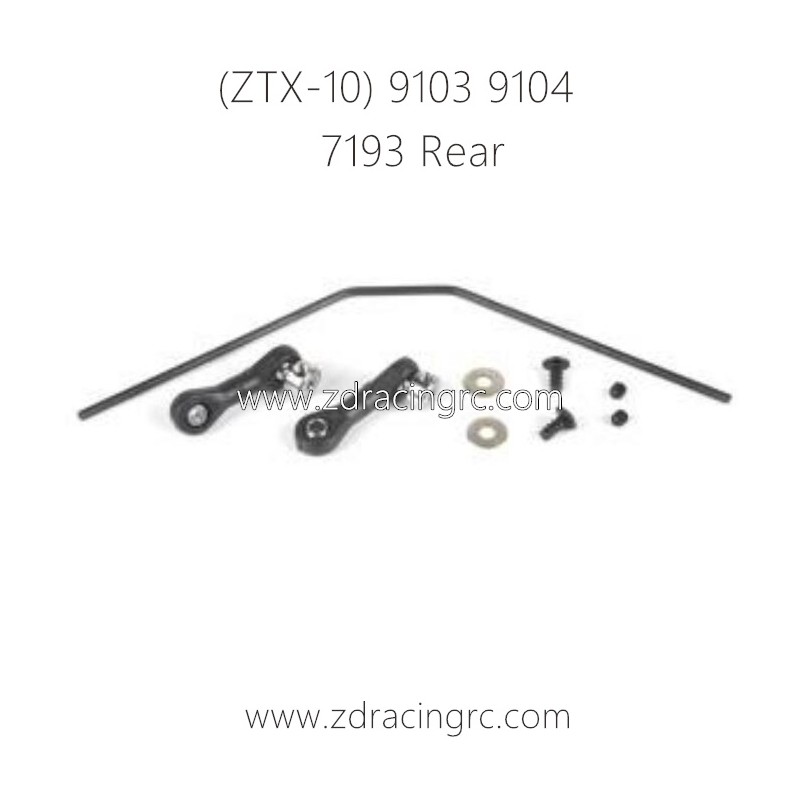 ZD RACING ZTX-10 9103 9104 Parts 7193 Rear Sway Bar Set