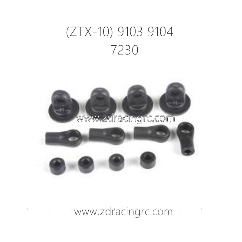 ZD RACING 9103 9104 Parts 7230 Shock End Set Upper Lower
