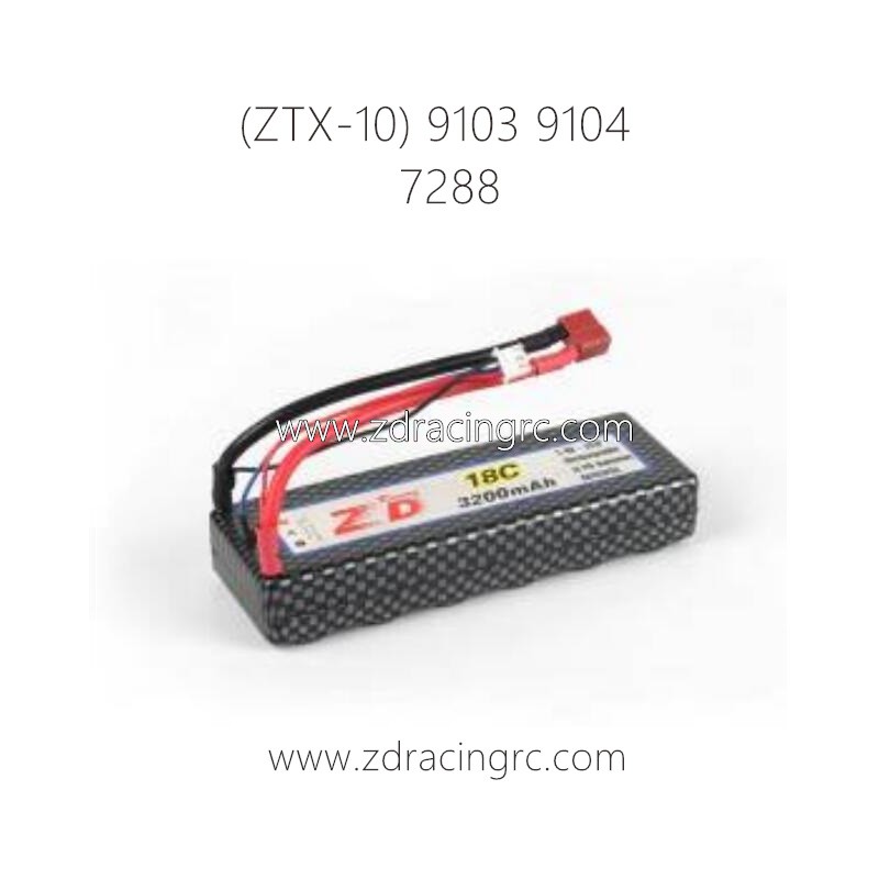 ZD RACING 9103 9104 Parts 7288 Lipo 3200mAh 7.4V 25C