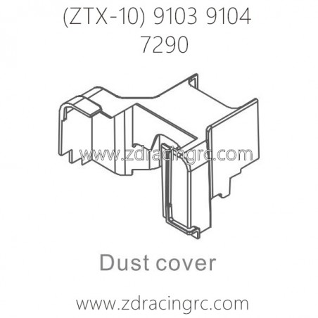 ZD RACING 9103 9104 Parts 7290 Dust Cover ZD RACING 9103 9104 Parts 7290 Dust Cover