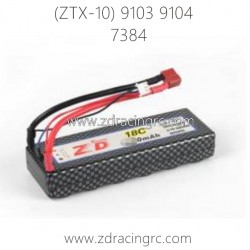 ZD RACING 9103 9104 Parts 7384 Lipo Battery 2400mAh 7.4V 18C
