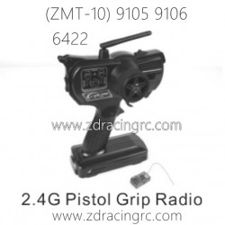 ZD RACING 9105 9106 Parts 6422 2.4G Pistol Grip Radio Control