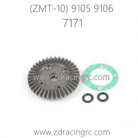 ZD RACING 9105 9106 Parts 7171 Differential Crown Gear 38T Sealing