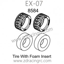 ZD RACING EX07 RC Car Parts 8584 Tire With Foam Insert