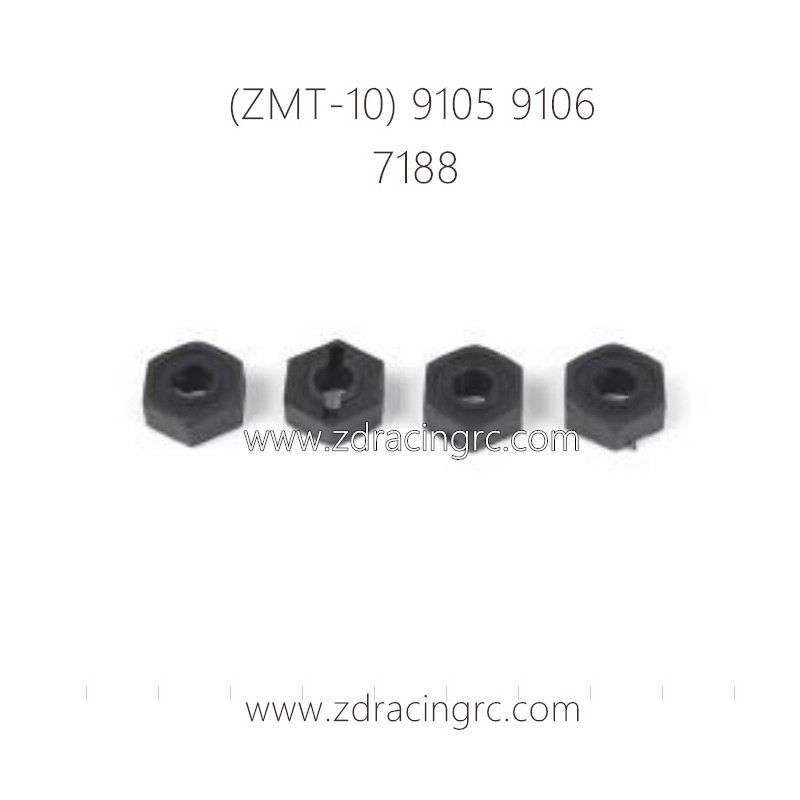 ZD RACING ZMT-10 9105 9106 Parts 7188 Wheel Hex Nuts