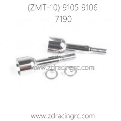 ZD RACING 9105 9106 RC Car Parts 7190 Rear Hub Carrier Axle