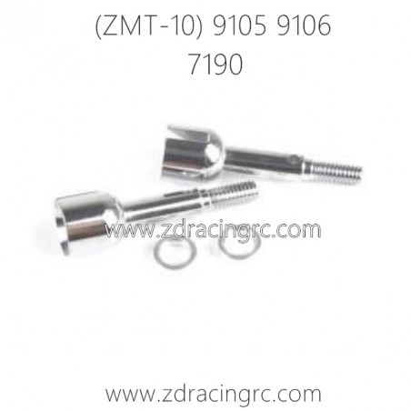 ZD RACING 9105 9106 RC Car Parts 7190 Rear Hub Carrier Axle