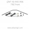 ZD RACING 9105 9106 RC Car Parts 7192 Front Sway Bar Set
