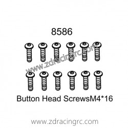 8586 Button Head Screws M4X16 Parts for ZD RACING EX07 RC Car