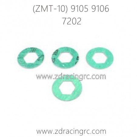 ZD RACING 9105 9106 Parts 7202 Gasket Paper Friction Plate