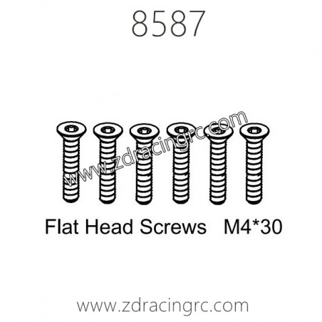 8587 Flat Head Screws M4X30 Parts for ZD RACING EX07 RC Car