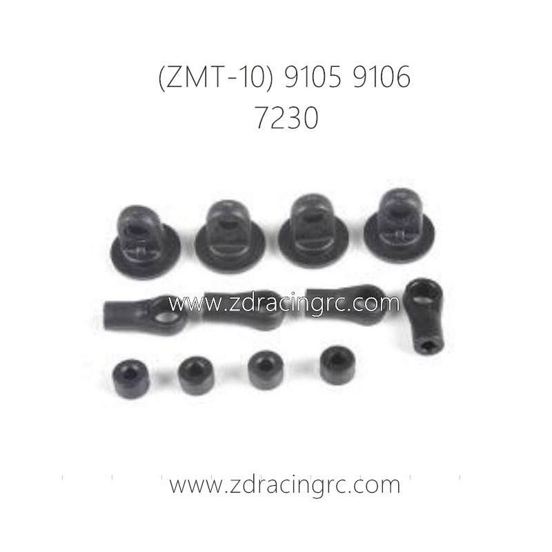 ZD RACING ZMT-10 9105 9106 Parts 7230 Shock End Set Upper Lower