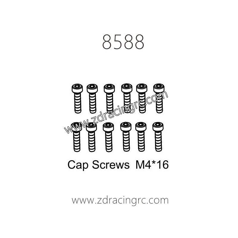 8588 Cap Screws M4X16 Parts for ZD RACING EX07 RC Car