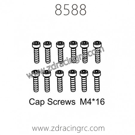 8588 Cap Screws M4X16 Parts for ZD RACING EX07 RC Car