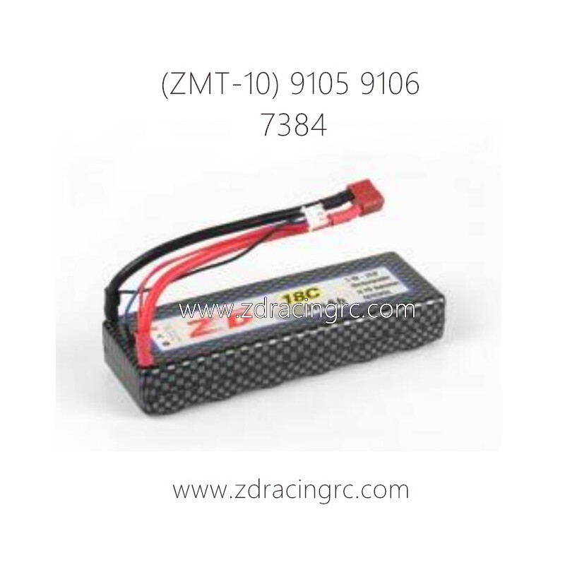 ZD RACING 9105 9106 Parts 7384 Lipo Battery 2400mAh 7.4V 18C