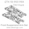 ZD RACING 9103 9104 Parts 7351 Front Suspension Arm Set