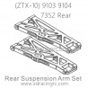 ZD RACING ZTX-10 9103 9104 Parts 7352 Rear Suspension Arm set
