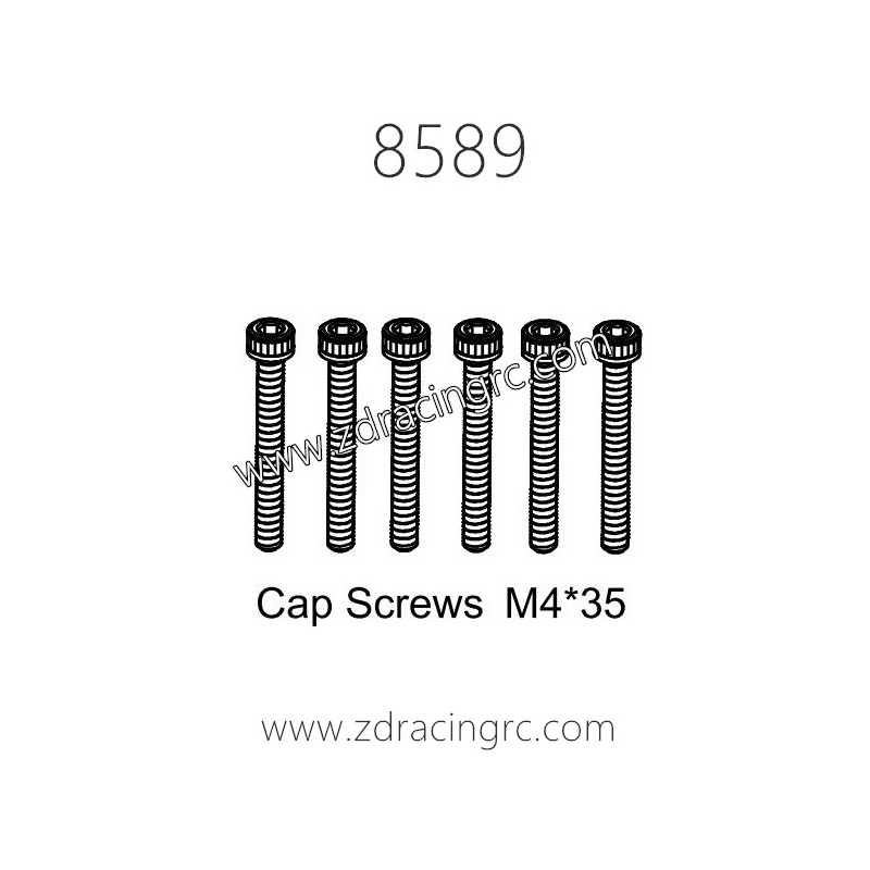 8589 Cap Screws M4X35 Parts for ZD RACING EX07 RC Car