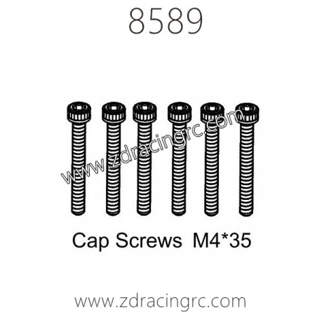 8589 Cap Screws M4X35 Parts for ZD RACING EX07 RC Car