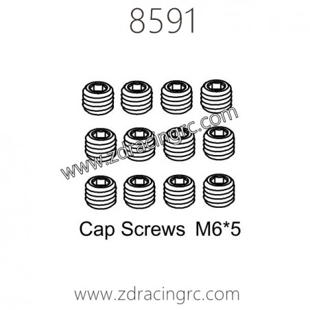8591 Cap Screws M6X5 Parts for ZD RACING EX07 RC Car