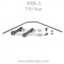 ZD RACING Thunder 9106-S Parts 7193 Rear Sway Bar Set