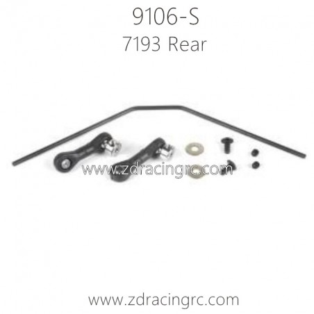 ZD RACING Thunder 9106-S Parts 7193 Rear Sway Bar Set