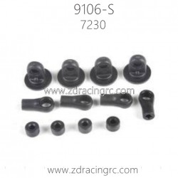 ZD RACING Thunder 9106-S 1/10 Parts 7230 Shock End Set Upper Lower