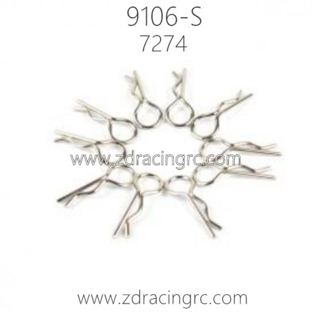 ZD RACING Thunder 9106-S 1/10 Parts 7274 R-Pin Set