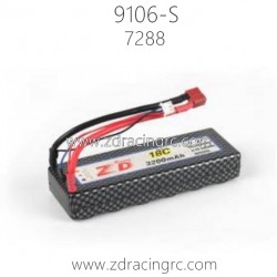 ZD RACING Thunder 9106-S 1/10 Parts 7288 Lipo Battery 3200mAh 7.4V 25C