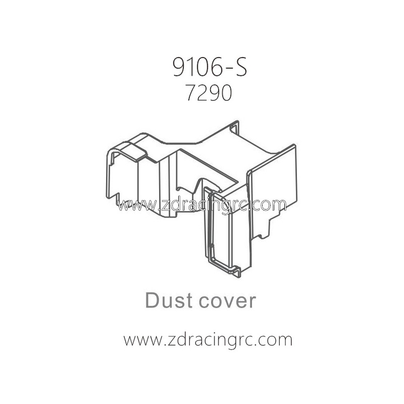 ZD RACING Thunder 9106-S 1/10 Parts 7290 Dust Cover