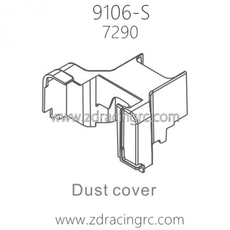 ZD RACING Thunder 9106-S 1/10 Parts 7290 Dust Cover
