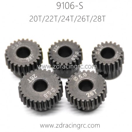 ZD RACING 9106-S 1/10 Parts Motor Gear 45 Hardened Steel