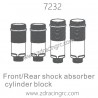 ZD RACING 1/10 RC Car Parts 7232 Front Rear Shock Absorber Cylinder Block