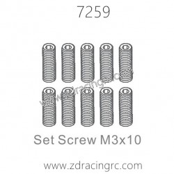 ZD RACING 1/10 Parts 7259 Screws M3X10