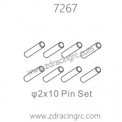 ZD RACING 1/10 RC Car Parts 7267 2X10 Pin set