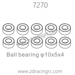 ZD RACING 1/10 RC Car Parts 7270 Ball Bearing 10X5X4