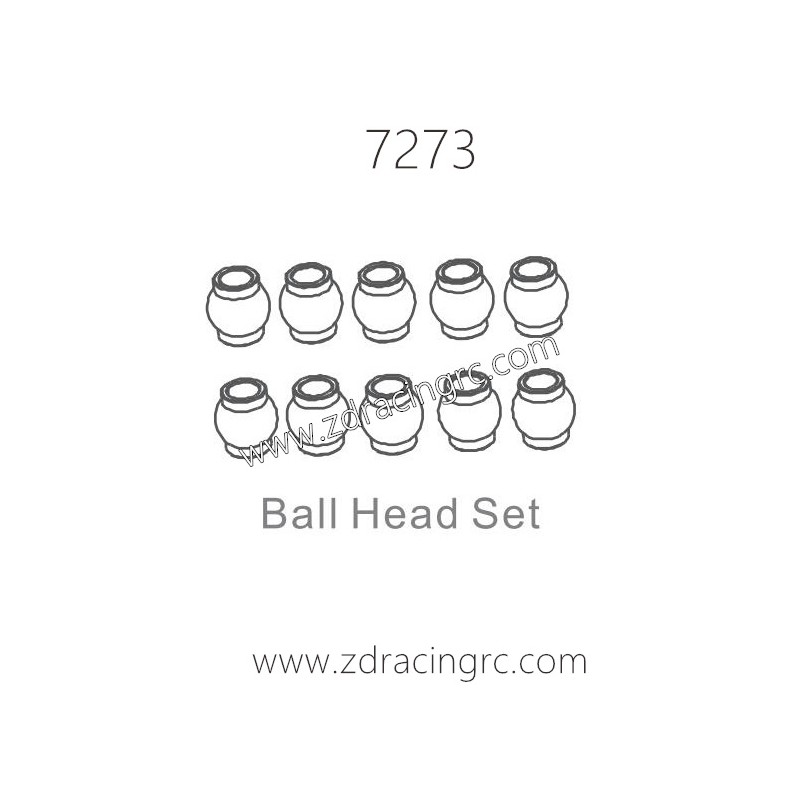 ZD RACING 1/10 RC Car Parts 7273 Ball Head Set