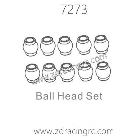 ZD RACING 1/10 RC Car Parts 7273 Ball Head Set