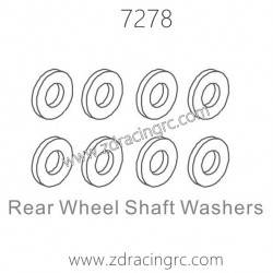 ZD RACING 1/10 RC Car Parts 7278 Rear Wheel Shaft Washers