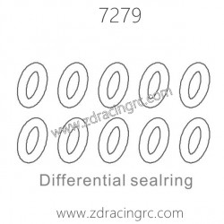 ZD RACING 1/10 RC Car Parts 7279 Differential Seal Ring