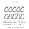 ZD RACING 1/10 Parts 7280 Asbestos Paper Friction Plate